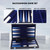 Travel Size Leather Backgammon Game Set (Black & Blue)