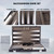 Large Leather Backgammon Game Set (Black & Grey)