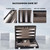 Travel Size Leather Backgammon Game Set (Black & Grey)