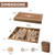 21-Inch Premium Star Inlay Backgammon Game Set