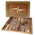 21-Inch Premium Star Inlay Backgammon Game Set