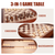 Premium 3-in-1 Game Table with Coffee Tabletop (Dark Cherry)