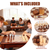 Premium 3-in-1 Game Table with Coffee Tabletop (Dark Cherry)