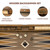 17-Inch Premium Star Inlay Backgammon Game Set