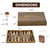 11-Inch Premium Double Stripe Inlay Backgammon Game Set