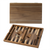 11-Inch Premium Double Stripe Inlay Backgammon Game Set