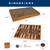 21-Inch Premium Focus Style Inlay Backgammon Game Set