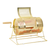 Raffle Drum, Small Brass Raffle Ticket Spinning Cage, Holds 2,000 Tickets or 80 Ping Pong Balls