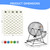 Bingo Game Set with Jumbo Bingo Cage and 1.5" Ping Pong Size Bingo Balls, Plastic Master Board