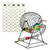 Bingo Game Set with Jumbo Bingo Cage and 1.5" Ping Pong Size Bingo Balls, Plastic Master Board