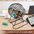 Deluxe Bingo Game Set with Bingo Cage and Master Board, 75 Bingo Balls, 300 Chips, 50 Bingo Cards
