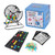Deluxe Bingo Game Set with Bingo Cage and Master Board, 75 Bingo Balls, 300 Chips, 50 Bingo Cards