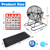 Deluxe Bingo Game Set with 8" Bingo Cage and Master Board, 75 Bingo Balls, 500 Chips, 50 Bingo Cards