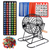Deluxe Bingo Game Set with 8" Bingo Cage and Master Board, 75 Bingo Balls, 500 Chips, 50 Bingo Cards