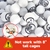 1.57" Replacement Bingo Balls of Ping Pong Size for Large Bingo Cage (White Balls - Single Side Printed)