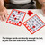 Multi-Color Bingo Cards, Bingo Sheets with Five Colors, 10 of Each Color (50-Pack)
