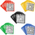 Multi-Color Bingo Cards, Bingo Sheets with Five Colors, 10 of Each Color (50-Pack)