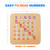 Shutter Bingo Cards, Easy-Read Large Print Bingo Cardboard with Sliding Windows