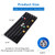Bingo Game Master Board and 7/8" Multi-Color Plastic Bingo Balls with Easy Read Window (Black)
