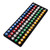 Bingo Game Master Board and 7/8" Multi-Color Plastic Bingo Balls with Easy Read Window (Black)