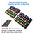 Bingo Game Master Board and 7/8" Multi-Color Plastic Bingo Balls with Easy Read Window (Black)