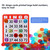 Bingo Game Set with 50 Bingo Cards, 500 Colorful Bingo Chips & Deck Bingo Calling Cards
