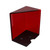 6 Deck Clear Acrylic Discard Trays, Casino Grade Discard Holder Trays for Blackjack (Red)
