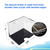 2 Deck Clear Acrylic Discard Trays, Casino Grade Discard Holder Trays for Blackjack
