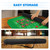 70" x 35" Casino Roulette Tabletop Layout Mat with Carrying Bag, Non-Slip Rubber Layout Mat