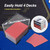 4 Deck Clear Acrylic Discard Trays, Casino Grade Discard Holder Trays for Blackjack