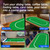 70" x 35" Casino Card Game Tabletop Layout Mat with Carrying Bag, Non-Slip Rubber Layout Mat