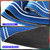 47" x 47" Blue Round Texas Hold'em Rubber Mat with Non-Slip Rubber Backing for Parties, Casino Game