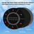35" x 35" Round Texas Hold'em Rubber Mat with Non-Slip Rubber Backing for Parties, Casino Game