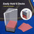 6 Deck Clear Acrylic Discard Trays, Casino Grade Discard Holder Trays for Blackjack