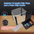 1,000pcs Poker Chip Cases, Casino Grade Acrylic Poker Chips Carrier with 10 Poker Chip Trays