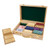 Poker Chips Carrier with 3 Wooden Poker Chip Trays for Any Thickness chips, Holds 300 Chips (Oak)