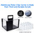 600pcs Casino Grade Acrylic Poker Chips Carrier with 6 Poker Chip Trays