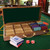 Wooden Poker Chip Case with Wooden Chip Trays for Casino Nights (500 Pieces - Walnut)