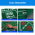 36"x72" Craps Layout Felt with Instructions, Las Vegas Style Casino Dice Game Tabletop Mat