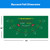 36"x72" Roulette Layout Felt with Instructions, Las Vegas Style Roulette Game Tabletop Mat