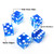Craps Game Set. Including 5 Pieces 19mm Dice, 3" Craps On/Off Dealer Puck Button (Yellow)