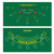 Las Vegas Style Casino Black Jack and Mini Baccarat Layout Mat with Instructions and Strategy Chart