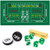 Craps Game Set. Including 5 Pieces 19mm Dice, 3" Craps On/Off Dealer Puck Button (Green)