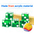 19mm Vegas Casino Style Craps Dice Set of 5 with Razor Sharp Edges(Green)