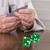 19mm Vegas Casino Style Craps Dice Set of 5 with Razor Sharp Edges(Green)