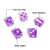 19mm Vegas Casino Style Craps Dice Set with Razor Sharp Edges（Purple)