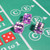 19mm Vegas Casino Style Craps Dice Set with Razor Sharp Edges（Purple)