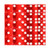 19mm Vegas Casino Style Craps Dice Set of 25 with Razor Sharp Edges(Red)