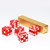 19mm Vegas Casino Style Craps Dice Set of 5 with Razor Sharp Edges(Red)
