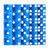 19mm Vegas Casino Style Craps Dice Set of 25 with Razor Sharp Edges(Blue)